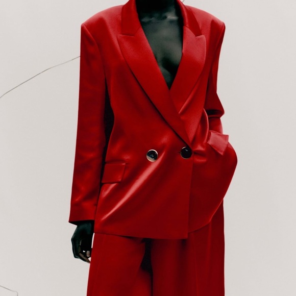 BLOGGER FAV ZARA PLEATED SATIN EFFECT SHORT PANTS - Picture 8 of 9